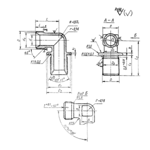 Угольник фланцевый 30-012А ГОСТ 16056-70