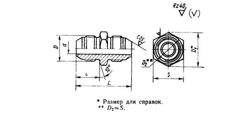Проходник прямой 3-22А ГОСТ 13959-74